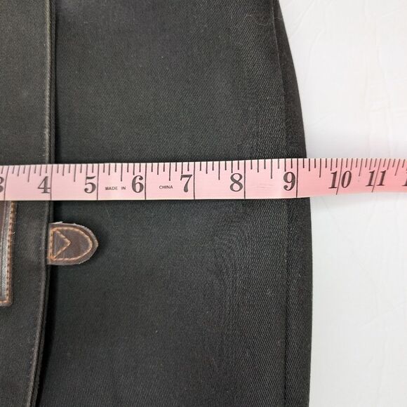 Lauren Ralph Lauren Canvas Shoulder Bag Black - Picture 11 of 14